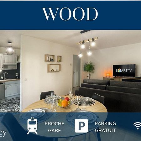 HOMEY WOOD - New - Appartement avec une chambre - Parking privé gratuit - Balcon privé - A 5 min de la gare pour rejoindre Genève Annemasse Exterior foto